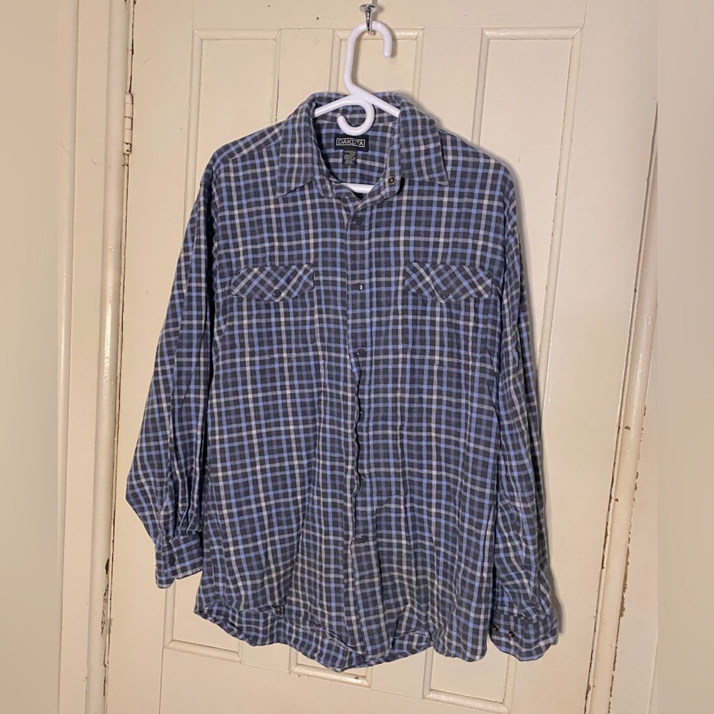 Dakota flannel shirt with snaps